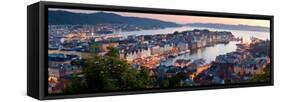 Buildings in a City, Bergen, Hordaland County, Norway-null-Framed Stretched Canvas