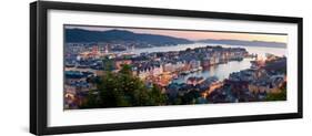 Buildings in a City, Bergen, Hordaland County, Norway-null-Framed Photographic Print