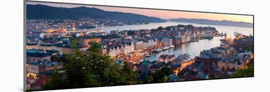 Buildings in a City, Bergen, Hordaland County, Norway-null-Mounted Photographic Print