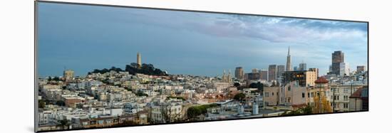 Buildings in a city, Coit Tower, San Francisco, California, USA-null-Mounted Photographic Print