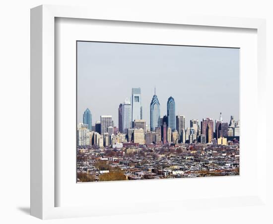 Buildings in a City, Comcast Center, Center City, Philadelphia, Philadelphia County-null-Framed Photographic Print