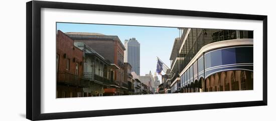 Buildings in a City, Four Points by Sheraton, Bourbon Street, French Quarter, New Orleans-null-Framed Photographic Print