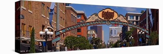 Buildings in a City, Gaslamp Quarter, San Diego, California, USA-null-Stretched Canvas