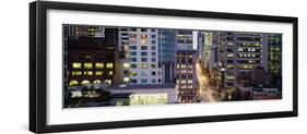 Buildings in a City, Hornby Street, Vancouver, British Columbia, Canada-null-Framed Photographic Print