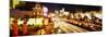 Buildings in a City Lit Up at Night, Las Vegas, Nevada, USA-null-Mounted Photographic Print