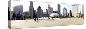 Buildings in a City, Millennium Park, Chicago, Illinois, USA-null-Stretched Canvas