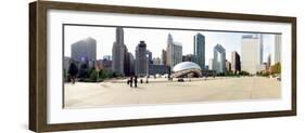 Buildings in a City, Millennium Park, Chicago, Illinois, USA-null-Framed Photographic Print