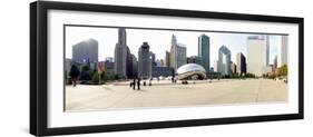 Buildings in a City, Millennium Park, Chicago, Illinois, USA-null-Framed Photographic Print