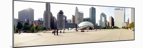 Buildings in a City, Millennium Park, Chicago, Illinois, USA-null-Mounted Photographic Print