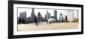 Buildings in a City, Millennium Park, Chicago, Illinois, USA-null-Framed Photographic Print