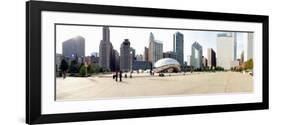 Buildings in a City, Millennium Park, Chicago, Illinois, USA-null-Framed Photographic Print