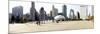 Buildings in a City, Millennium Park, Chicago, Illinois, USA-null-Mounted Photographic Print