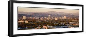 Buildings in a City, Miracle Mile, Hayden Tract, Hollywood, Griffith Park Observatory, Los Angel...-null-Framed Photographic Print