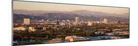 Buildings in a City, Miracle Mile, Hayden Tract, Hollywood, Griffith Park Observatory, Los Angel...-null-Mounted Photographic Print