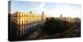 Buildings in a City, Parque Central, Old Havana, Havana, Cuba-null-Stretched Canvas