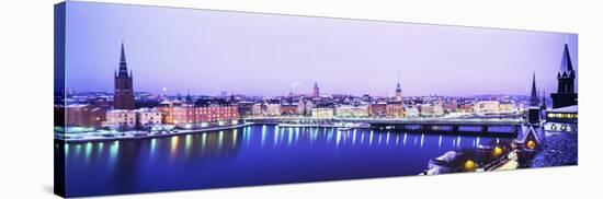 Buildings in a City, Riddarholmen, Riddarholmen and the Old Town, Stockholm, Sweden-null-Stretched Canvas