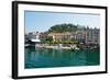 Buildings in a Town at the Waterfront, Bellagio, Lake Como, Lombardy, Italy-null-Framed Photographic Print