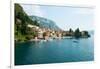 Buildings in a Town at the Waterfront, Varenna, Lake Como, Lombardy, Italy-null-Framed Photographic Print