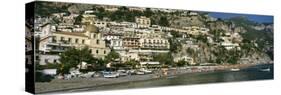 Buildings in a Town, Positano, Amalfi, Amalfi Coast, Campania, Italy-null-Stretched Canvas