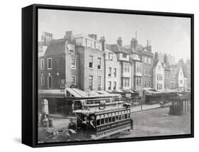Buildings in Butcher Row, Aldgate High Street, City of London, C1875-null-Framed Stretched Canvas