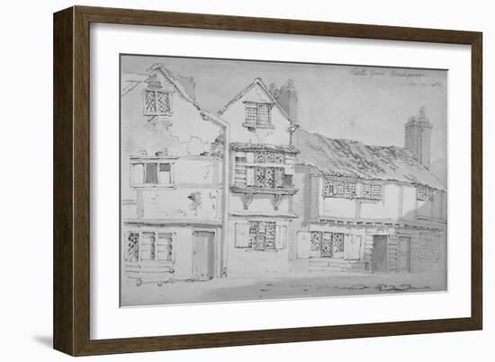 Buildings in Castle Yard, Blackfriars, City of London, 1808-George Shepherd-Framed Giclee Print