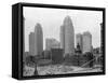 Buildings in Downtown Detroit-null-Framed Stretched Canvas