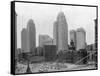 Buildings in Downtown Detroit-null-Framed Stretched Canvas