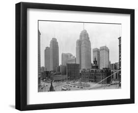 Buildings in Downtown Detroit-null-Framed Photographic Print