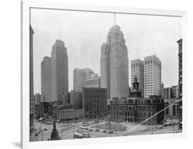 Buildings in Downtown Detroit-null-Framed Photographic Print