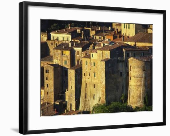 Buildings in Maremma, Tuscany, Italy-Bruno Morandi-Framed Photographic Print