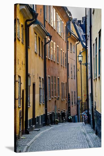 Buildings in Old Town, Gamla Stan, Stockholm, Sweden-null-Stretched Canvas