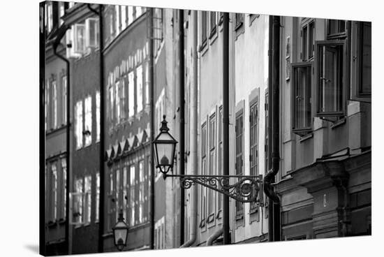 Buildings in old town, Gamla Stan, Stockholm, Sweden-null-Stretched Canvas