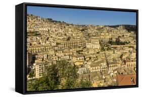 Buildings in Steep Gorge at Modica, a Town Famed for Sicilian Baroque Architecture, Modica-Rob Francis-Framed Stretched Canvas