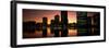 Buildings Lit Up at Dusk, Oakland, Alameda County, California, USA-null-Framed Photographic Print