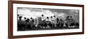 Buildings Lit Up at Dusk, Ocean Drive, Miami Beach, Florida, USA-null-Framed Photographic Print