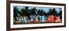 Buildings Lit Up at Dusk - Ocean Drive - Miami Beach-Philippe Hugonnard-Framed Photographic Print