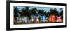 Buildings Lit Up at Dusk - Ocean Drive - Miami Beach-Philippe Hugonnard-Framed Photographic Print