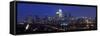 Buildings Lit Up at Night in a City, Comcast Center, Center City, Philadelphia-null-Framed Stretched Canvas