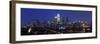 Buildings Lit Up at Night in a City, Comcast Center, Center City, Philadelphia-null-Framed Photographic Print