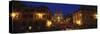 Buildings Lit Up at Night in a City, Spanish Steps, Trinita Dei Monti, Rome, Italy-null-Stretched Canvas