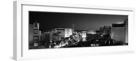 Buildings Lit Up at Night, Las Vegas, Nevada, USA-null-Framed Photographic Print