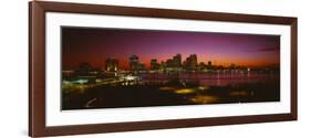 Buildings Lit Up at Night, New Orleans, Louisiana, USA-null-Framed Photographic Print