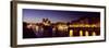 Buildings Lit Up at Night, Notre Dame, Seine River, Paris, Ile-De-France, France-null-Framed Photographic Print