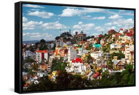 Buildings of a City of Antananarivo in Sunny Day. Madagascar-Dudarev Mikhail-Framed Stretched Canvas