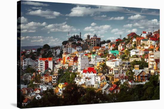 Buildings of a City of Antananarivo in Sunny Day. Madagascar-Dudarev Mikhail-Stretched Canvas