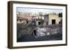 Buildings of Herculaneum with Houses of the Modern Town of Ercolano Above, Italy-CM Dixon-Framed Photographic Print