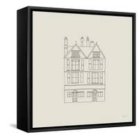 Buildings of London I Sq-Avery Tillmon-Framed Stretched Canvas