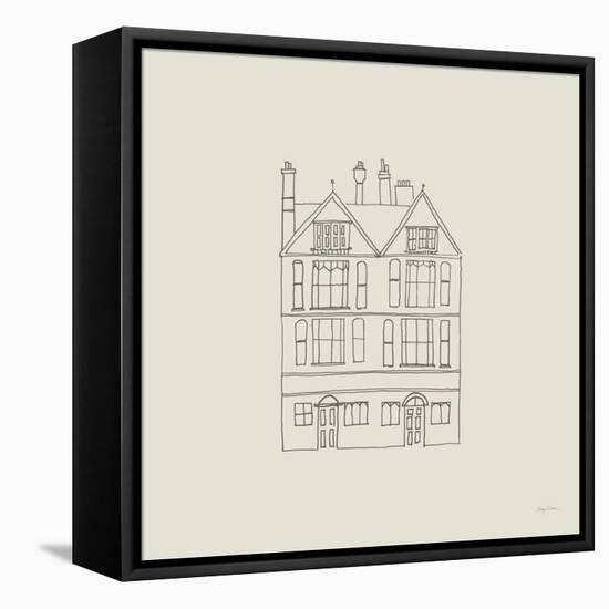 Buildings of London I Sq-Avery Tillmon-Framed Stretched Canvas