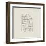 Buildings of London I Sq-Avery Tillmon-Framed Art Print