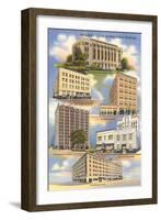 Buildings of Midland-null-Framed Art Print